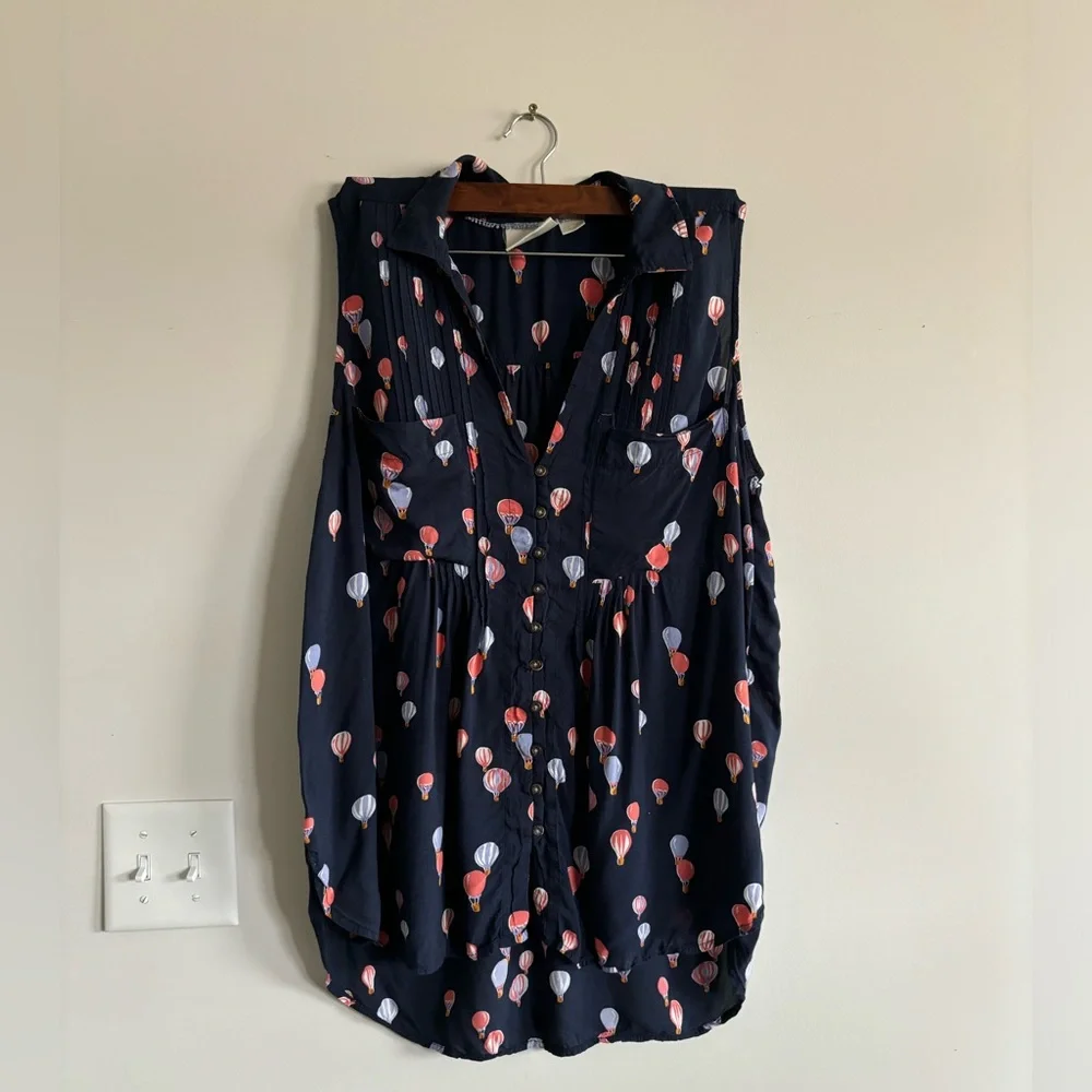 Maeve Anthropology sleeveless Air Balloons print size XL - Picture 2 of 6
